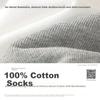 ZJZUE 100% Cotton Socks for Men, Mid-Calf Length, Spring And Summer, Sweat-Absorbing, Odor-Resistant, Pure Cotton Men's Long Tube Socks