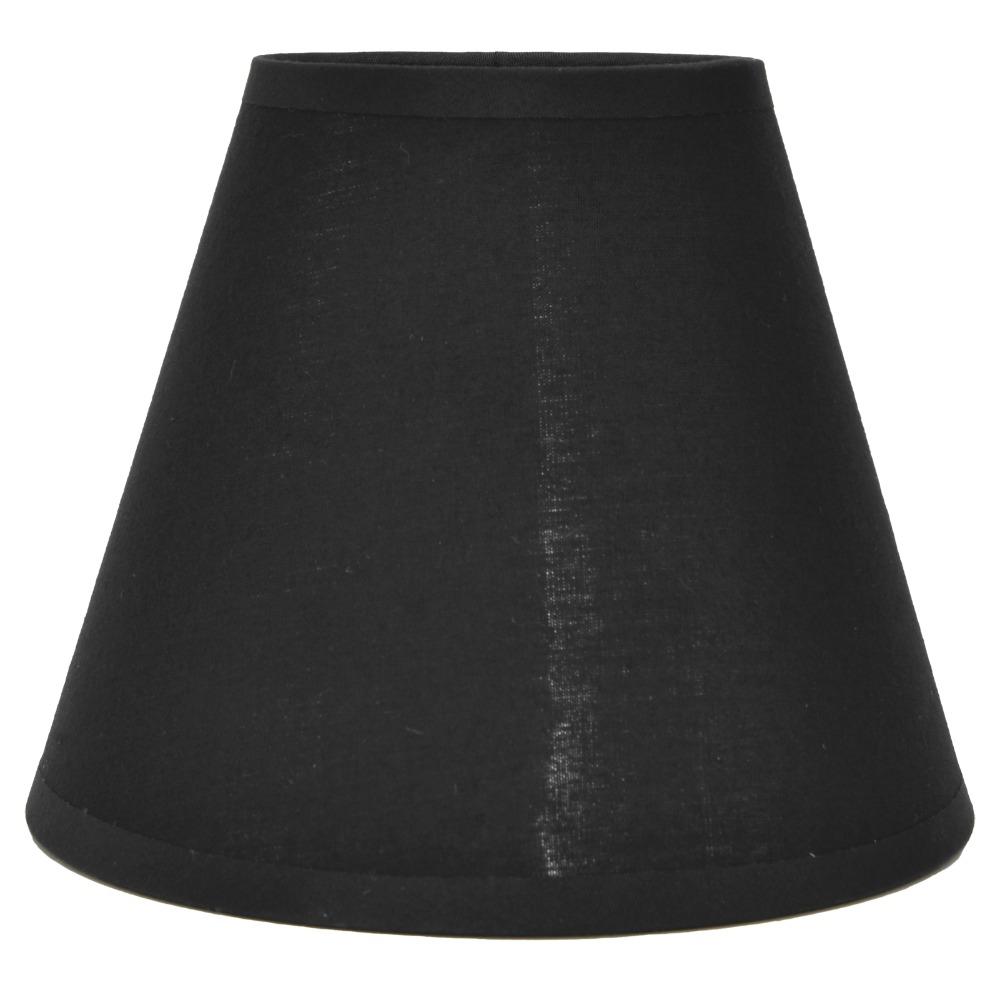 6PCS Black&Gold Lamp Cover Clip On Design Small Lamp Shades Modern Lampshade Chandelier Replacement