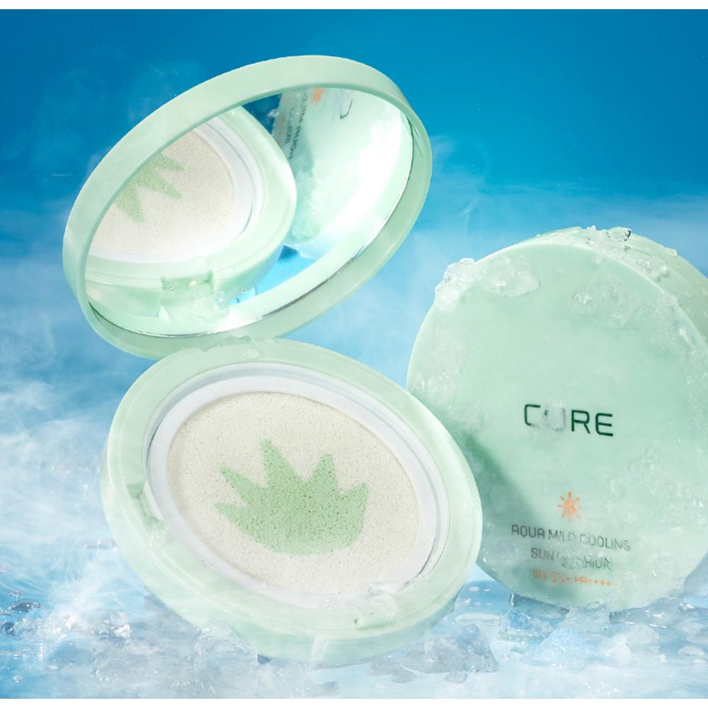 Kim Jeong-moon Aloe La Sense Loe Kim Jeong-moon Aqua Mild Cooling Sun Cushion SPF50+ PA++++ Сменный блок, 25 г, 2 штуки