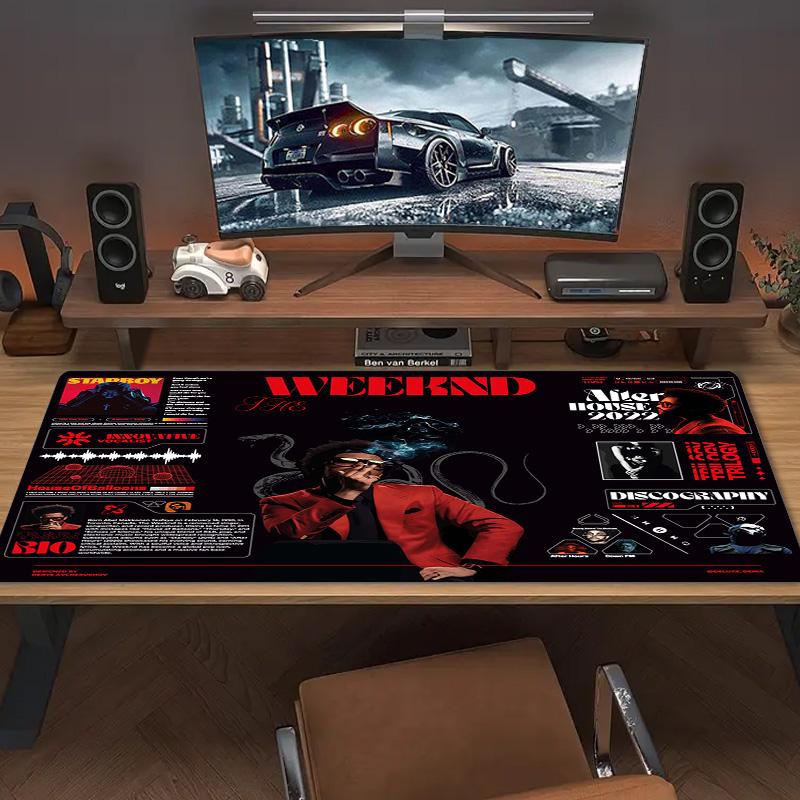 Коврик для мыши Weekend Poster Color Большой коврик для игровой поверхности Нескользящий коврик для ноутбука и планшета XXL Коврик для мини-ПК с заблокированным краем