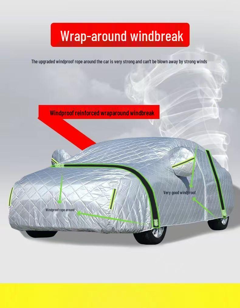 Всесезонное хлопковое одеяло-чехол для автомобиля Honda CR-V: Защита от града, солнца, мороза и снега.