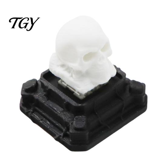 3D Printed Fidget Toy Halloween Clicker for Stress Relief, Pumpkin Skull Ghost Witch Relief Hat Finger Clicker, Push Button Bag Charm