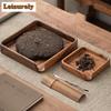 Walnut Wood Tea Tray Large and Small Tea Cakes Awakening Tray Tea Appreciation Plate Household Solid Wood Tea Set Accessories