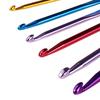 Grips DIY Yarn Metal Handle Crochet Hook Set Sewing Needles Weave Accessaries Knitting Needles