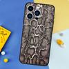 Snake Texture Phone Case For iPhone 17 16 15 14 13 11 12 Pro Max mini 15 16 Plus 16e 17 Air Bumper Cover