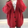 Autumn and Winter Women's Knitting Cardigan, Korean Version, Lazy Style, Loose and Thin, Versatile Cardigan for Students
