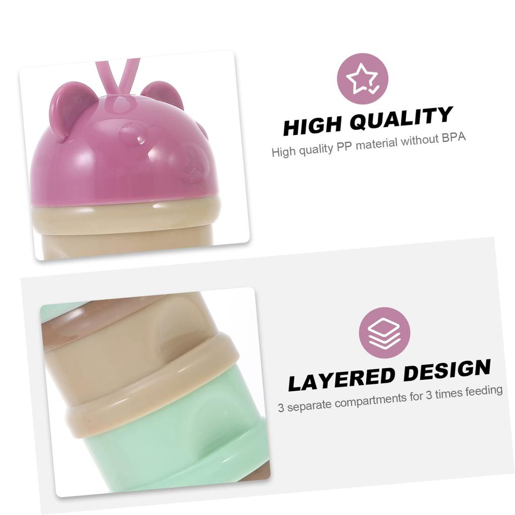 Портативный дозатор сухого молока, набор из 2 трехслойных съемных чехлов для хранения дозатора