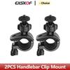 2pcs Bicycle Mount Holder Bike Handlebar Clip Bracket For GoPro Hero 12 11 10 9 8 Insta360 X3 DJI Osmo Action Camera Accessories