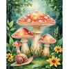 Набор для алмазной мозаики «Грибная жемчужина» 30x40 см Без рамки Цветочная жемчужная алмазная живопись DIY Алмазное искусство Поделка Подарок для друзей и семьи Декор для стен дома