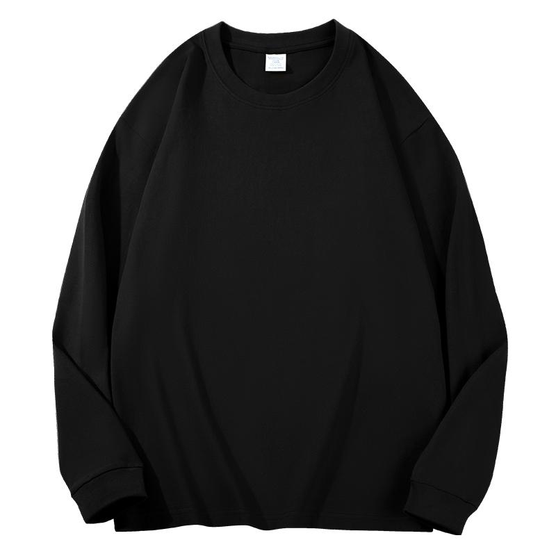 Zirunking Футболки с длинным рукавом унисекс, корейские мужские/женские футболки с длинным рукавом и круглым вырезом, хлопковые футболки свободного покроя, повседневные футболки, топы YIHAN*