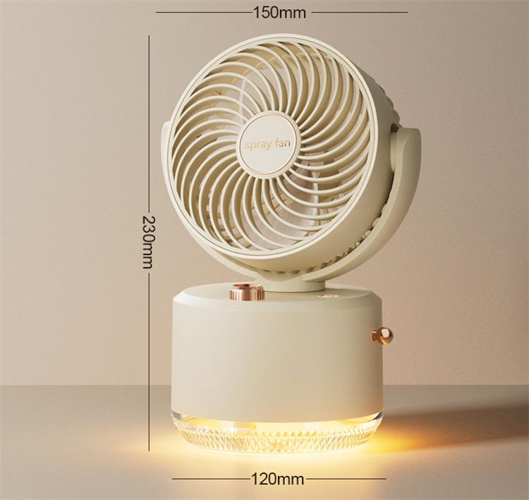 Portable Desktop Spray Fan with Humidification - Ideal for Office, Dorm, or Gift