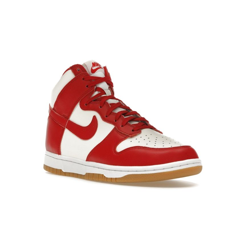 Nike Кроссовки женские Dunk High Gym Red Sail Gum Gum-светло-коричневые белые DD1869-114