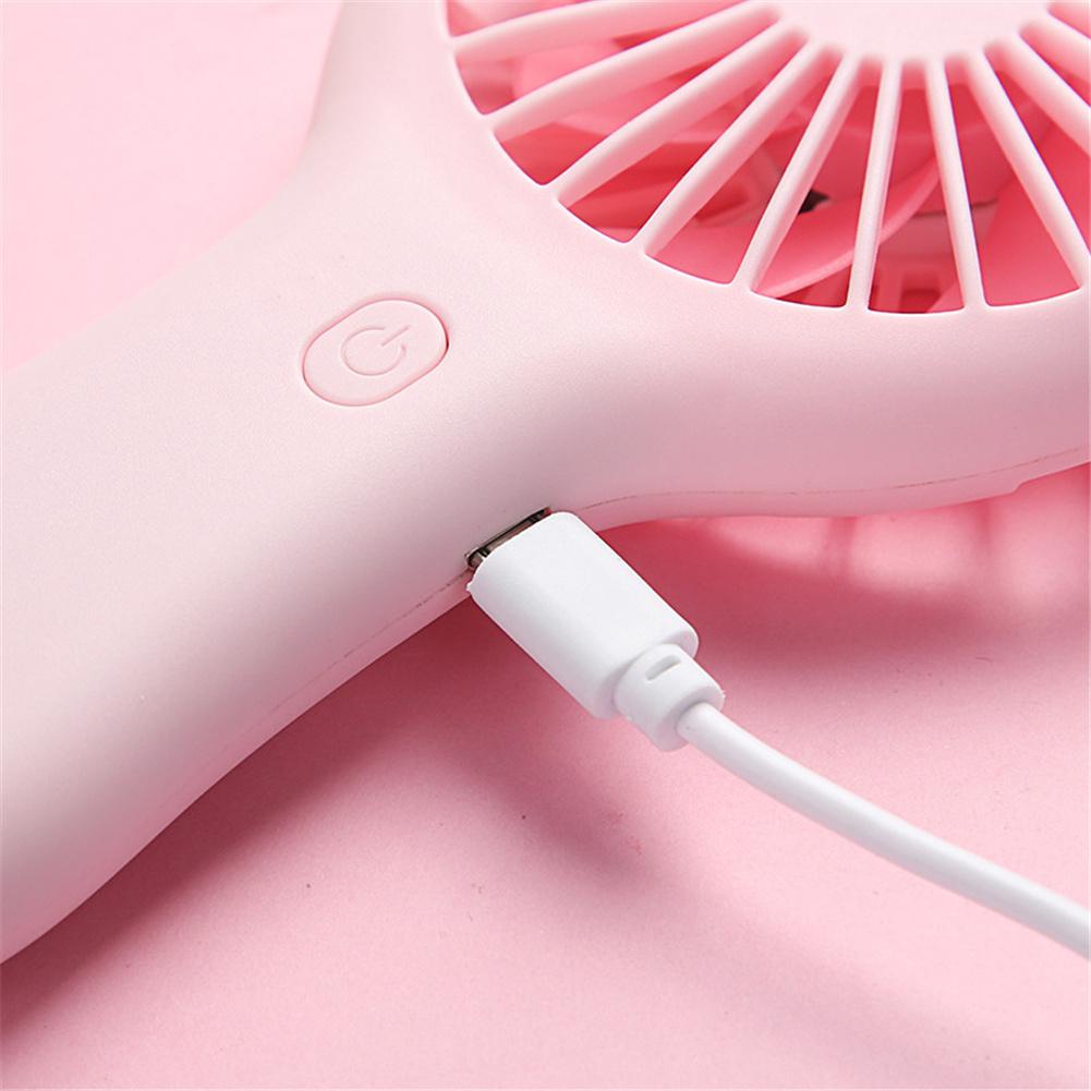Portable Usb Mini Fan With 3 Adjustable Speeds Handheld Ultra-quiet Student Office Cute Cooling Fans