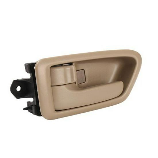 Compatible Beige Interior Door Handle for 1997-2002 Toyota Camry, Part Numbers 69205-AA010 & 69206-AA010.
