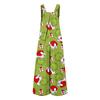Women's Casual Loose Jumpsuit Christmas Print Wide Leg Jumpsuit Sleeveless With Pockets