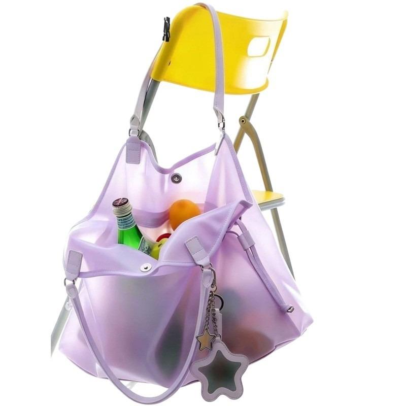 Jelly Women's Bag Shoulder Star Mirror Pendant Summer Fresh Pina Fruit Beach Bag