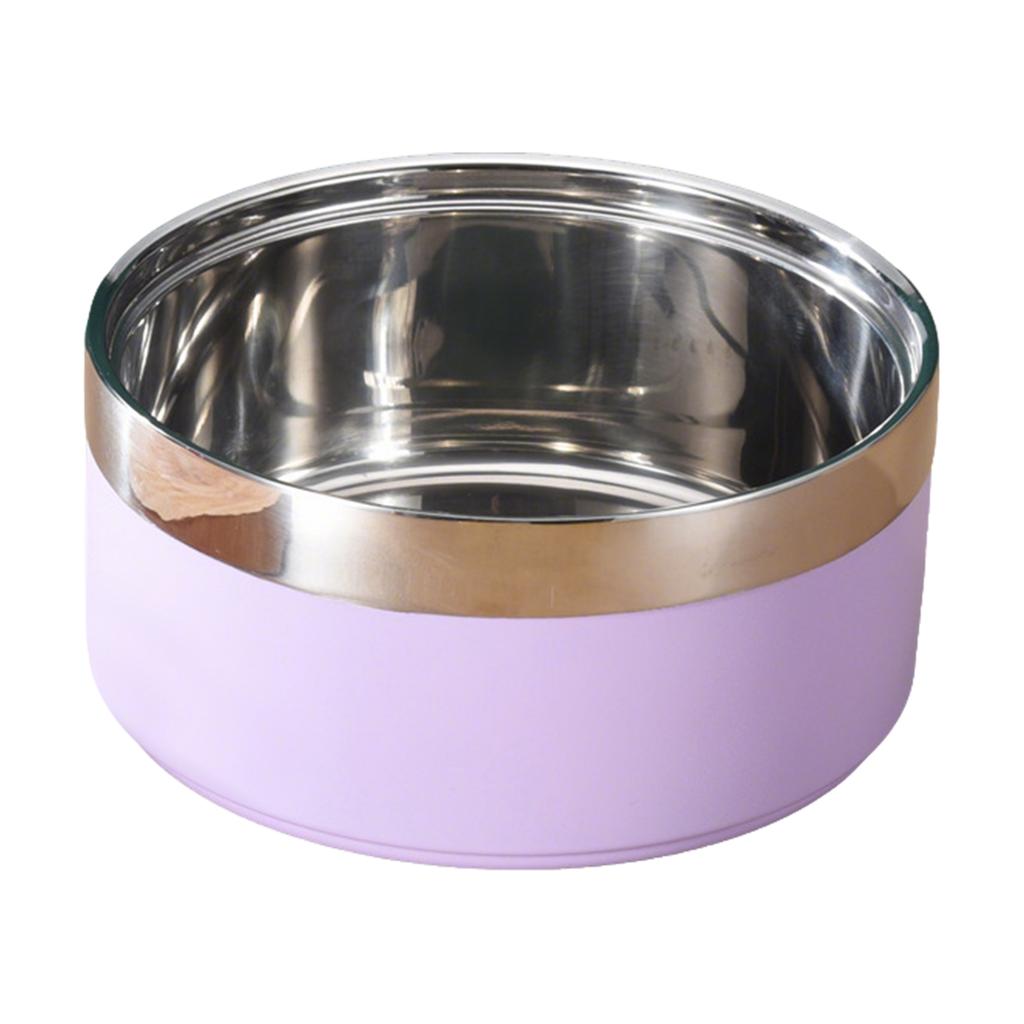 Double-layer Stainless Steel Dog Bowl, Non-, -tipping, Large Capacity Pet Bowl, Feeding Bowl For Cats, Water Bowl, Food Bowl For Dogs.
