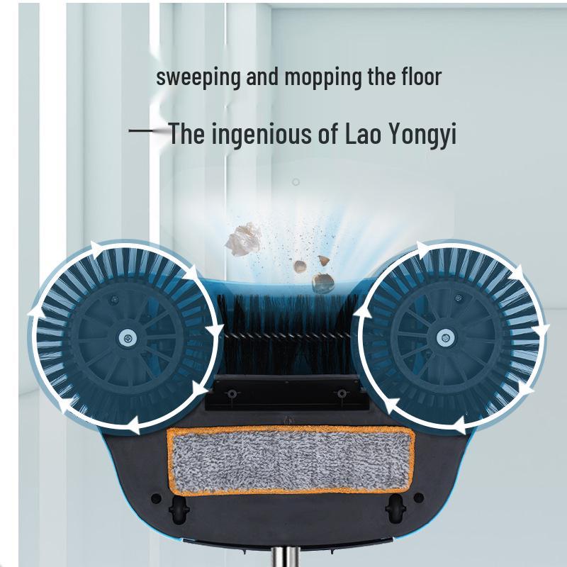 Многофункциональная бытовая швабра-пылесос с кнопочным управлением