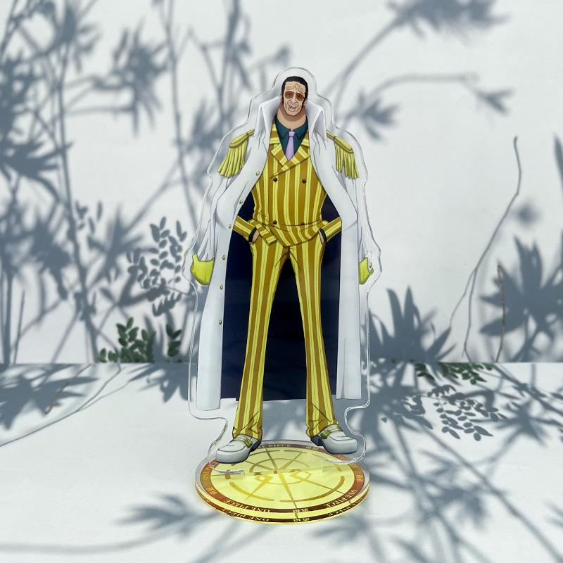 Аниме One Piece Луффи Шарлотта Линлин Эдвард Ньюгейт Дофламинго Кузан Джинбей Акриловые Фигурки-Подставки Игрушки Украшение