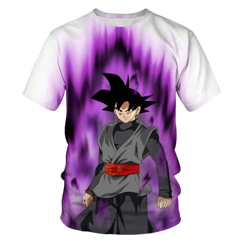 Аниме Футболки с принтом Гоку из Dragon Ball, Мультяшная футболка, Летняя дышащая футболка и удобные футболки, Мужская одежда, Топы
