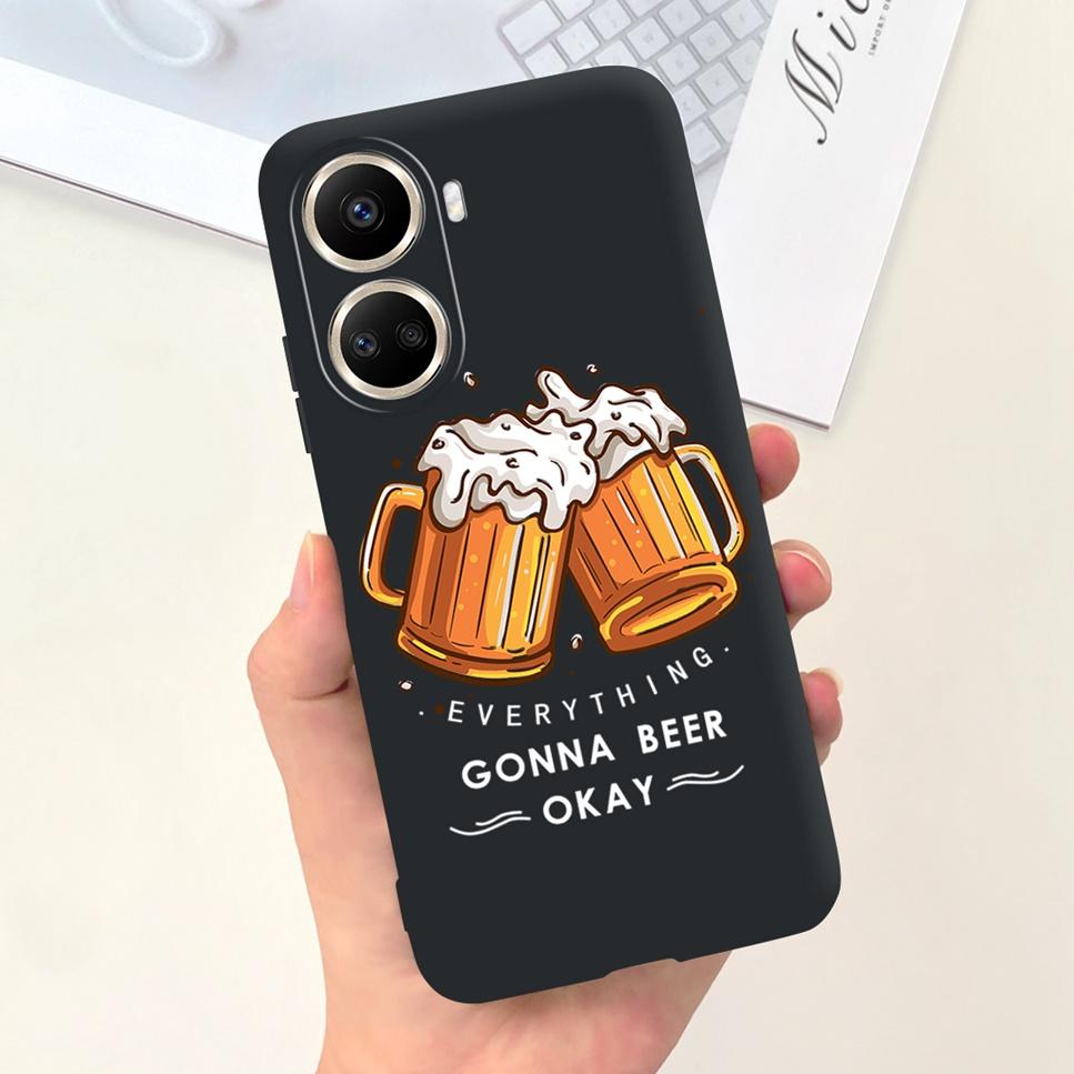 For Huawei nova 10 SE 4G Case Fashion Cartoon Pattern Soft Silicone Cover For Huawei Nova 10SE BNE-LX1 Bumper Phone Case Funda