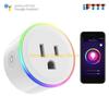 F26C Wifi Socket Plug Outlet Switches with Dimmable RGB Light EU UK US Phone Voice Control Wireless Plug Replacement