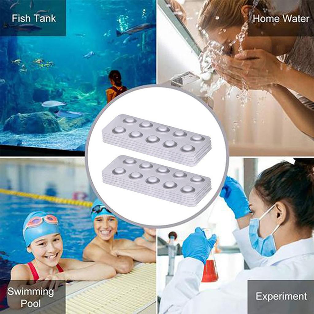 Pool Tester Kit For Value Water Quality Test Tablets Value Phenol Red Test Tablets Swimming Pool Water Car