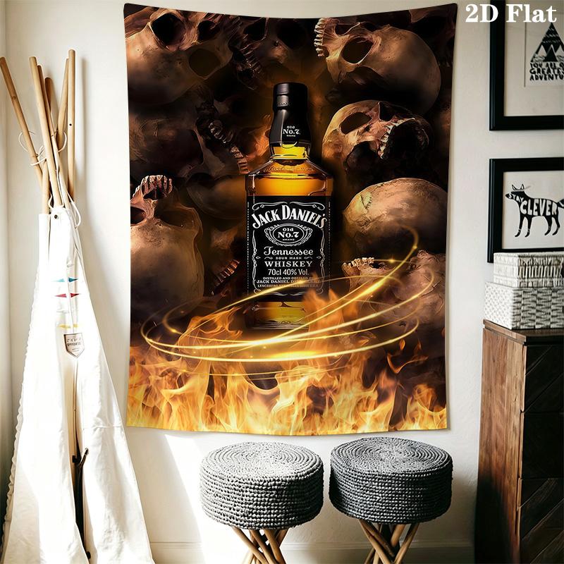 Виски Jack Daniel'S Tennessee Вневременная Классика Гобелен Настенный Модный Принт Ткань Фона Ткань Атмосферного Фона Декор Дома
