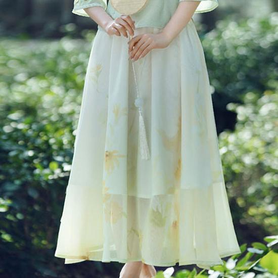 Summer Chinese Women's Fairy Hanfu Tang Suit