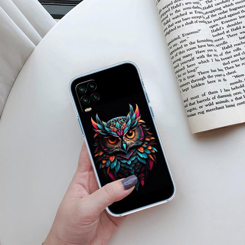 RP13 Cartoon Art Owl Transparent Phone Case for Motorola Moto Edge 20 30 40 50 S30 Fusion Ultra Pro Neo Lite + G200 G23