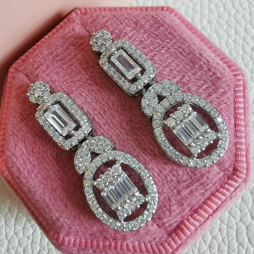 2026 New Trendy silver color Women Earrings Party Gift Jewelry Bulk Sell Christmas E016