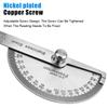 Rotary Measuring Ruler Metal Angle Finder For School Office 180 Degree Protractor Stainless Steel Woodworking Tools Goniometer Angle Ruler