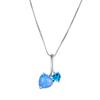 Platinum Double Love Necklace Valentine's Day Gift Simple Wind Neck Chain Collarbone Chain