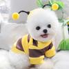 Pet Bee Costume Dog Winter Hoodies Warm Dress-up Apparel Clothes Holiday Cosplay Outfit for Small Medium Dogs Cat
