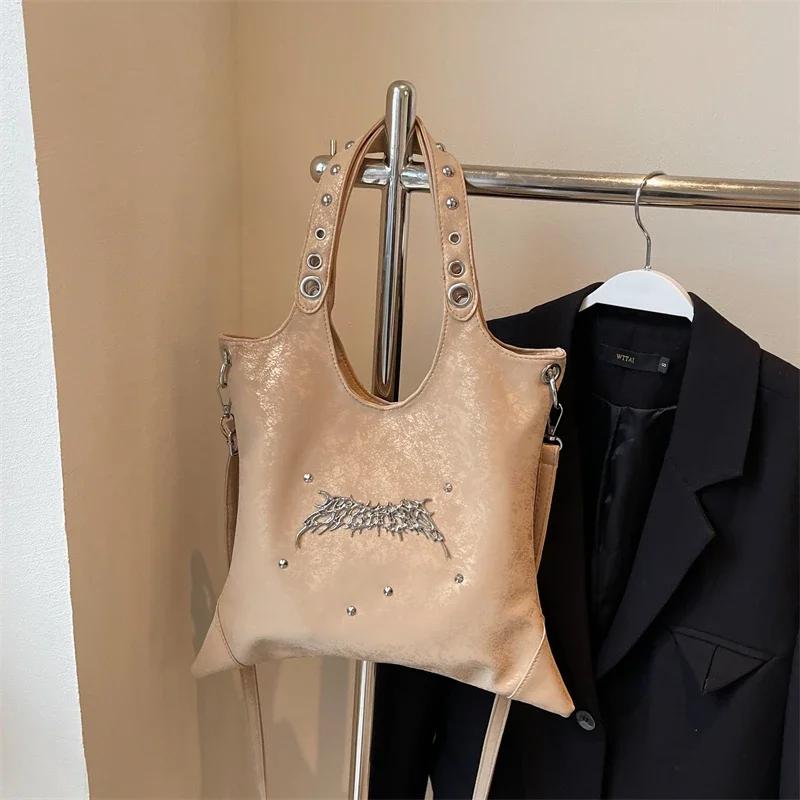 Высококачественная Милая Крутая Горячая Подмышечная Стильная Сумка через Плечо Большой Вместимости Дорожная Сумка с Верхней Ручкой Новая Премиальная Сумка-Тоут