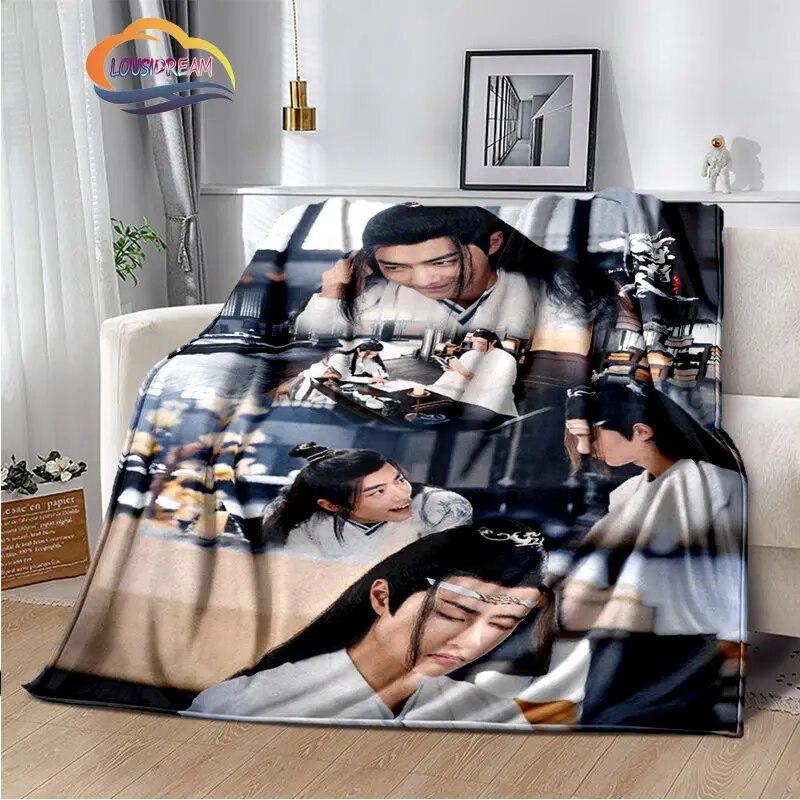 The Untamed Flannel Blankets Popular Tv Weiwuxian Blanket Portable Warm Blanket for Sofa Bed Soft Gifts Girls and Fans