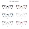 Blue Light Blocking Glasses Women Myopia Lens Prescription Eyeglasses Transparent Gray Frame Cat Eye Diopter 0 To -6