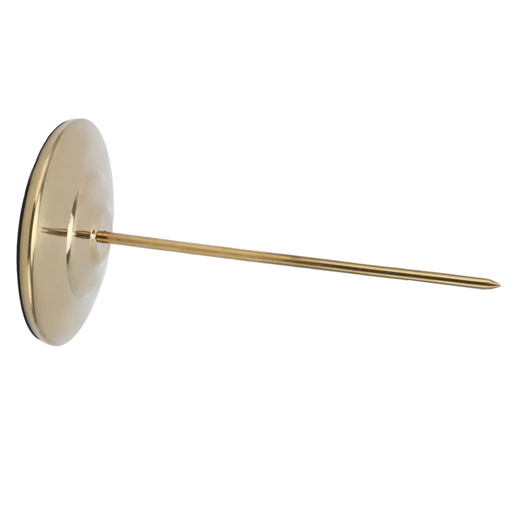 Receipt Bill Holder Thickened Stainless Steel Round Bottom Nonslip Ticket Spike for Restaurants Bars Kitchens Golden Glossy Rod