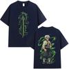 Anime Demon Slayer: Kimetsu no Yaiba Sanemi Shinazugawa Graphic T-shirt, Unisex Cartoon Casual Short Sleeve T-Shirt