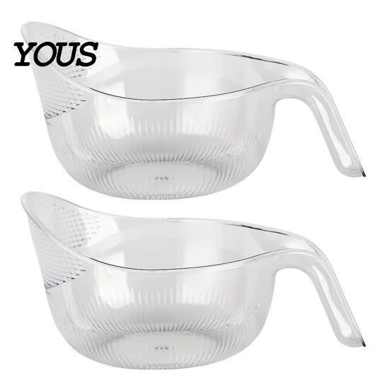 Эргономичное кухонное сито, многоцелевая миска для мытья риса, с ручкой, пластиковый дуршлаг, корзина для слива овощей для киноа, пасты, овощей и