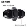2Pcs 8AN to 8AN Male Flare Coupler Union Straight Fuel Hose Adapter Fitting Blue