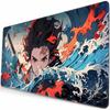 Anime Grils MouseMat Overwatch Gamer Cool Mouse Pad D_Demon Slayer Gamer Cabinet Large Non-Slip Mousepad XXL Keyboard Mat
