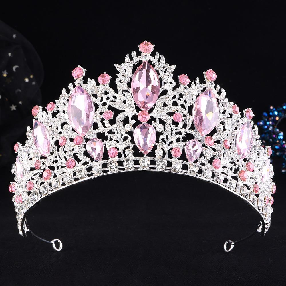 Water Drop Shape Tiara Hair Crown Rhinestone Bridal Wedding Crown Hair Accessories Party Event