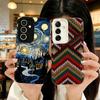 Художественный чехол для телефона Samsung Galaxy S25 Edge S24 FE S23 Plus S22 S21 Note 20 Ultra A55 A56 A54 A53 5G Ударопрочный чехол