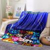 1PC Blox Fruits Patterned Flannel Blanket Suitable For All Seasons for Home Decor Warmth and Comfort Gifts Holiday Present