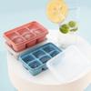 1 Set Ice Tray Mold with Lid 6 Grids DIY Making Ice Cube Tray Box Silicone Mold Kitchen Tools