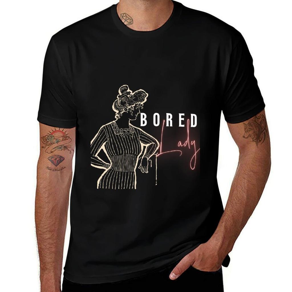 Bored Lady Tshirt Lightweight Gym Training Tshirt