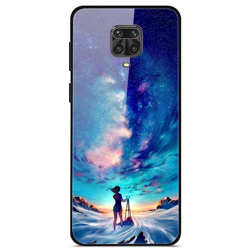 Закаленное Стекло Чехол Для Xiaomi Redmi Note 9S Чехол Мягкий Бампер Жесткий Стеклянный Чехол Для Xiaomi Redmi Note 9 S 9S Pro Max Чехол Для Телефона