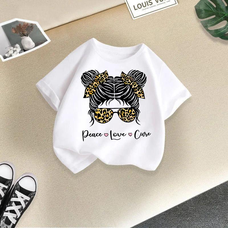 Kid T Shirt Cool Girl Printed Children T-shirt Kids 100% Cotton Clothes 2-13Y T-shirt Top Boys Girls Baby Tee