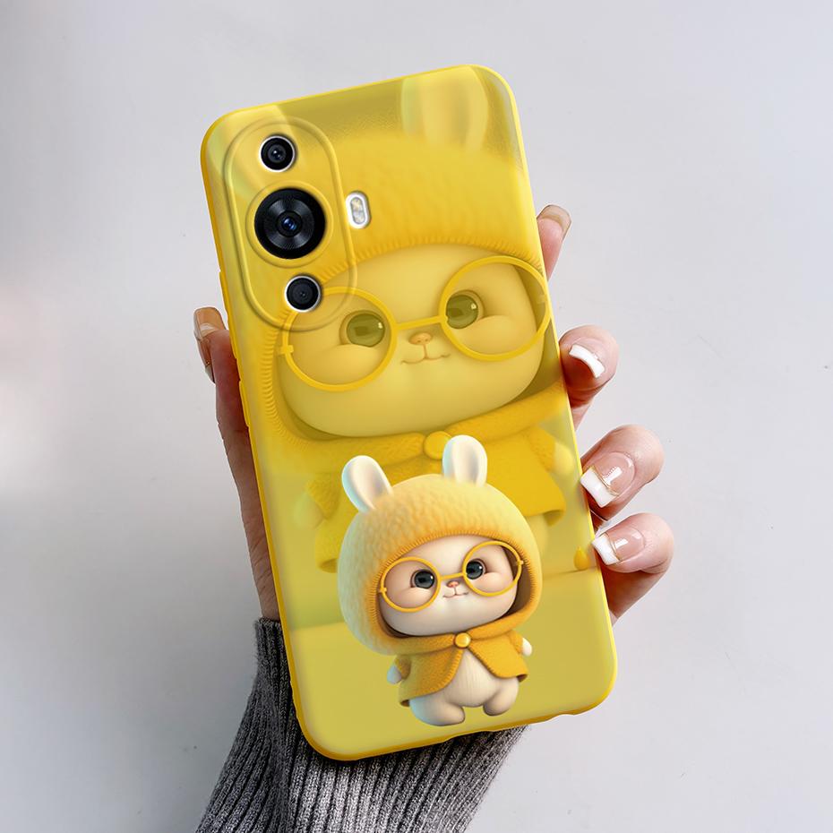 Чехол для Huawei Nova 11 Милый Кролик Панда Расписной Силиконовый Чехол для Телефона Cover Для Huawei Nova 11 Nova11 Pro 11pro Nova11pro Funda